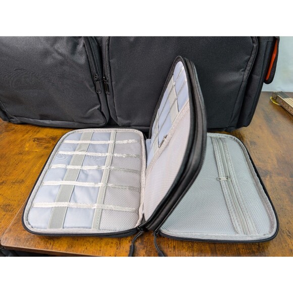 DJ Cable File Bag, Detachable Padded Bottom and Dividers, Travel Gig - Picture 15 of 15